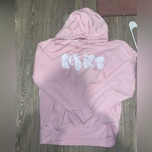 Pink Nike Graphic Pullover Hoodie